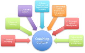 Coaching Culture Infographic external coaching internal coaching leadership support coaching and organizational learning